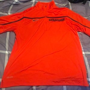 NIKE SYRACUSE ORANGE ZIPPER DRIFIT SHIRT